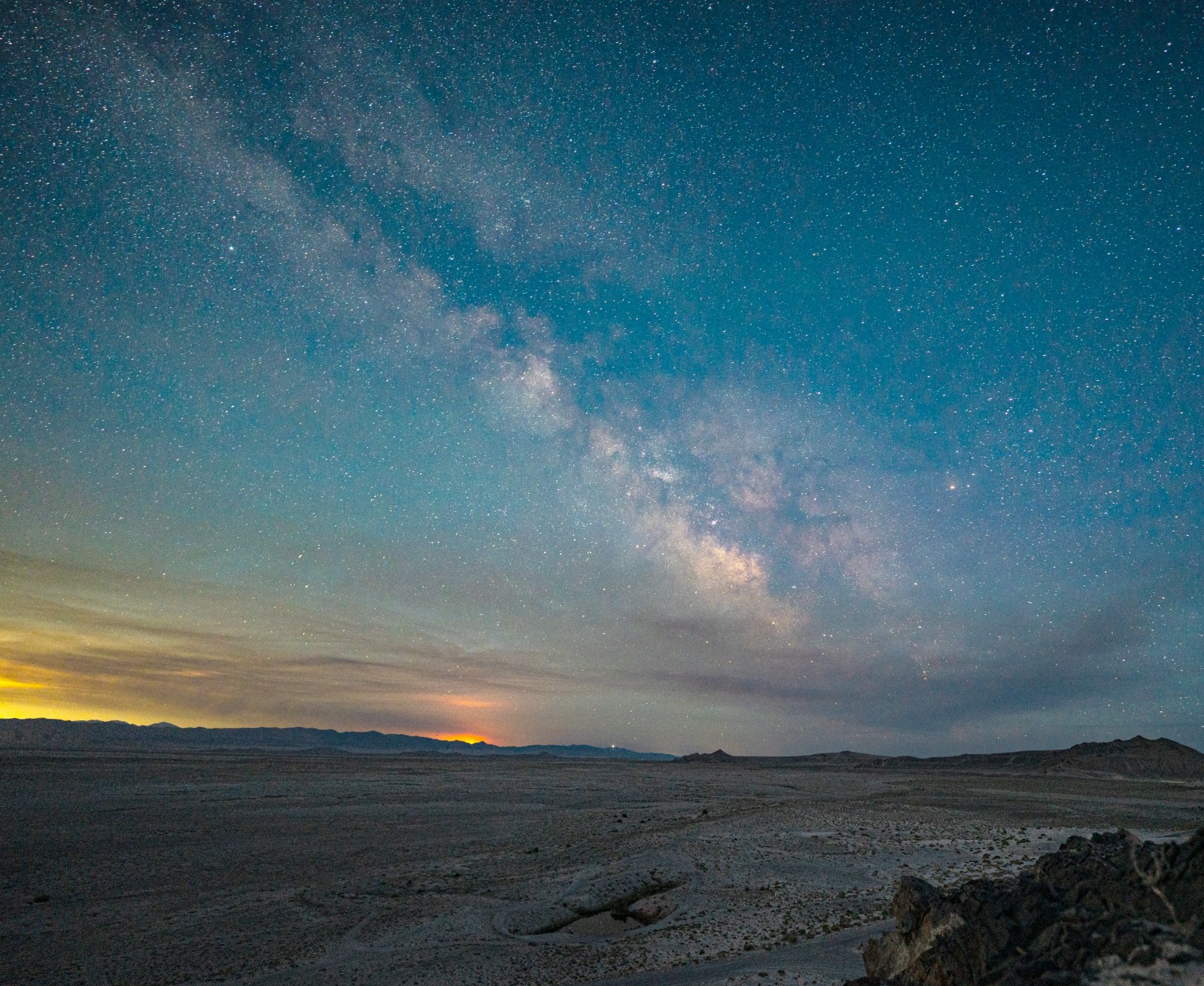 Full frame after — trails gone, stars intact